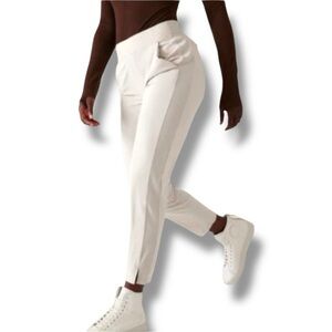 ATHLETA BROOKLYN MID RISE ANKLE PANT Women’s 12 Tall - Abalone Grey #198671